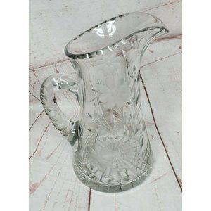 Antique Cut Glass Pitcher American Brilliant Period ABP Crystal 10" tall